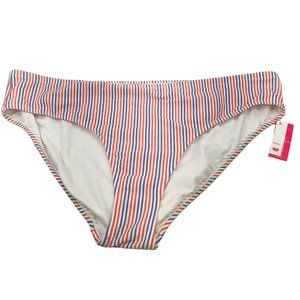 Xhilaration Women's Size 24W/26W Hipster Bikini Swim Bottom Striped New With Tag